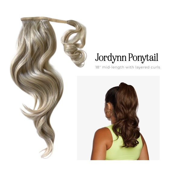 *Never Worn* INH Ponytail Extensions x2: Jordynn & Aly, 18" Sandy Blonde - Picture 2 of 9